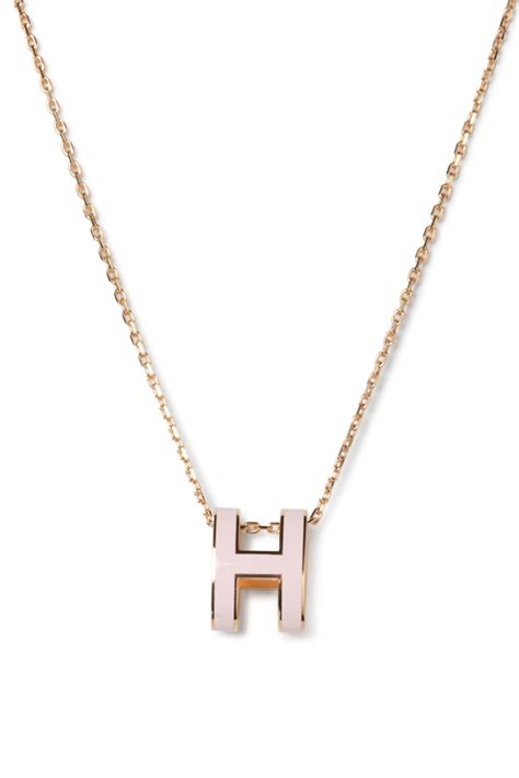 pink Hermes necklace